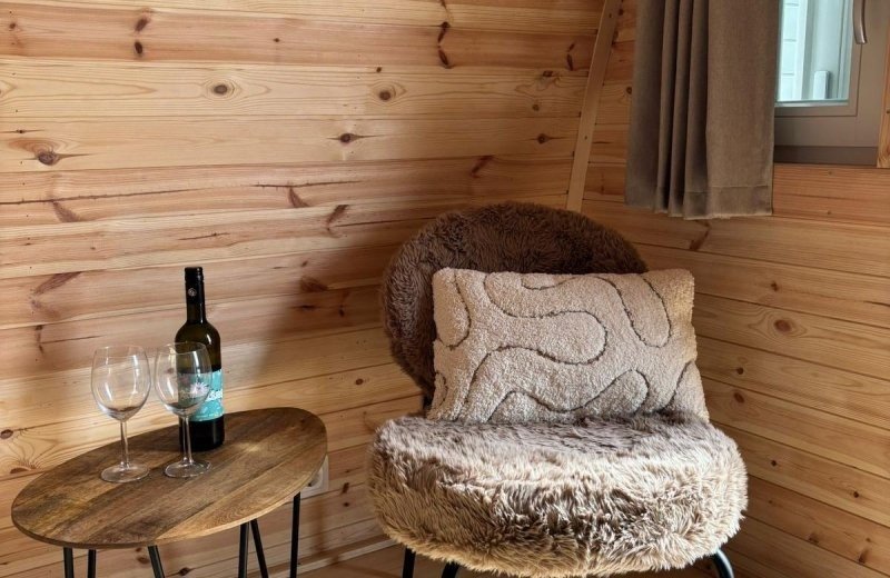 Pod mieten camping im hasetal sitzecke